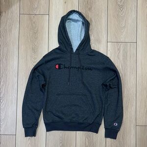 Champion Gray Sweater with Classic Pullover Design